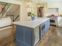 Kitchen Blue Island Built Ins