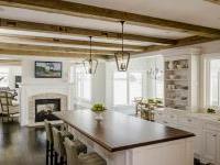 Kitchen Overlooking Fireplace